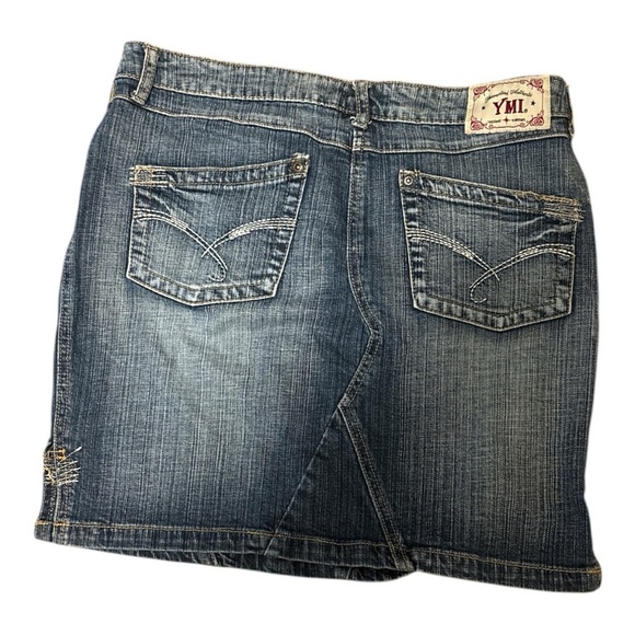 YMI Blue Mini Skirt Chic and Trendy - Picture 2 of 4
